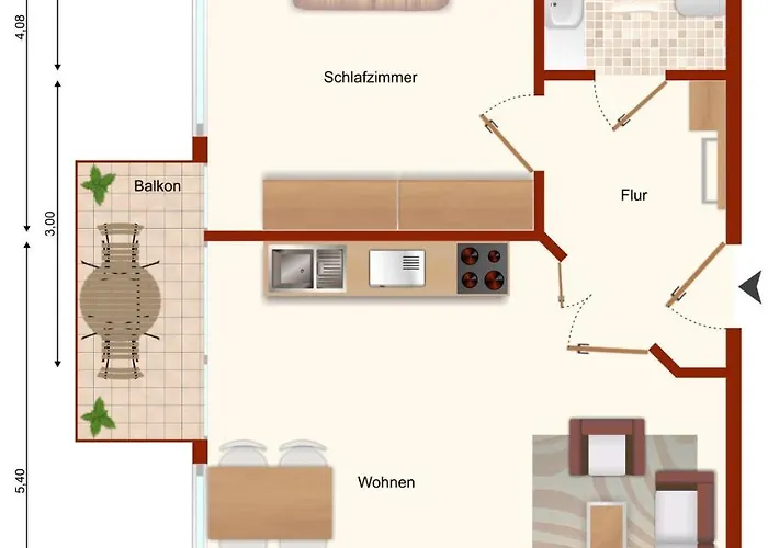Haus Calmsailing Lejlighed Börgerende-Rethwisch